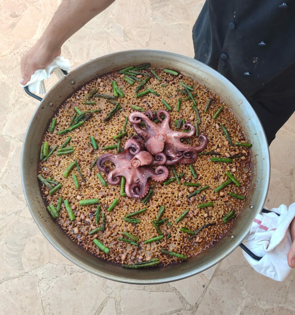 paella de pulpo